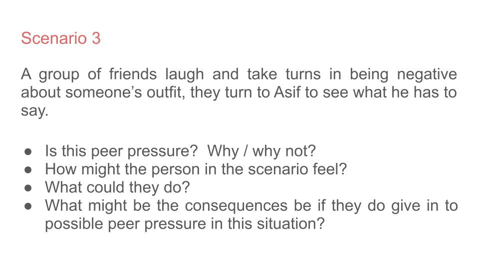 Managing Peer Pressure Lesson