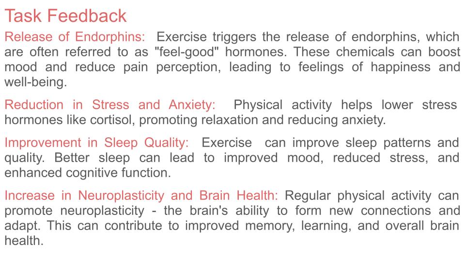 Mental Health and Movement PSHE Lesson / Tutor Time Resource