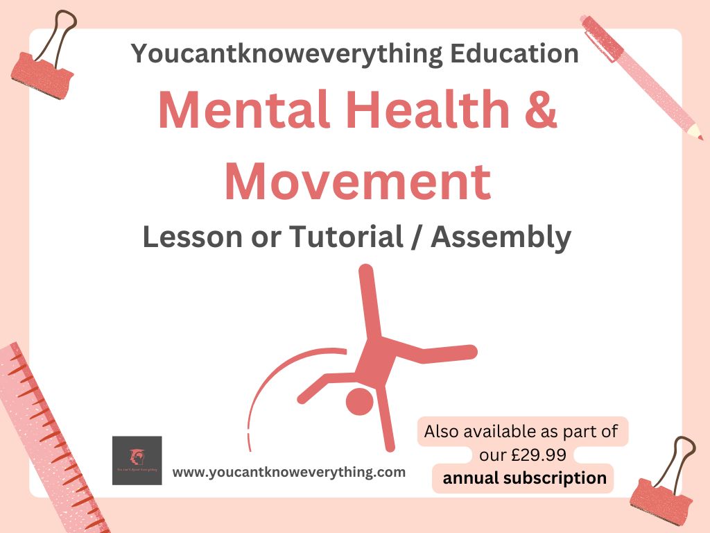 mental health and movement lesson front cover.