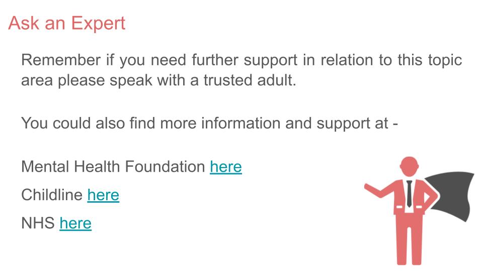 Mental Health Awareness Tutor Time / Assembly