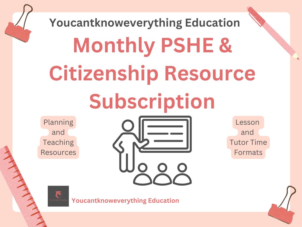 Monthly PSHE & Citizenship Resource Subscription