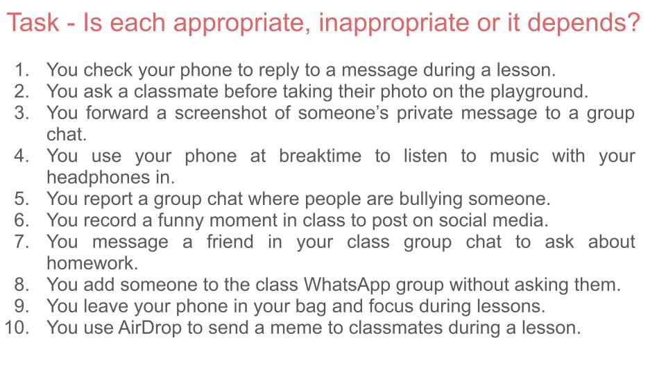 Online and Phone Behaviour