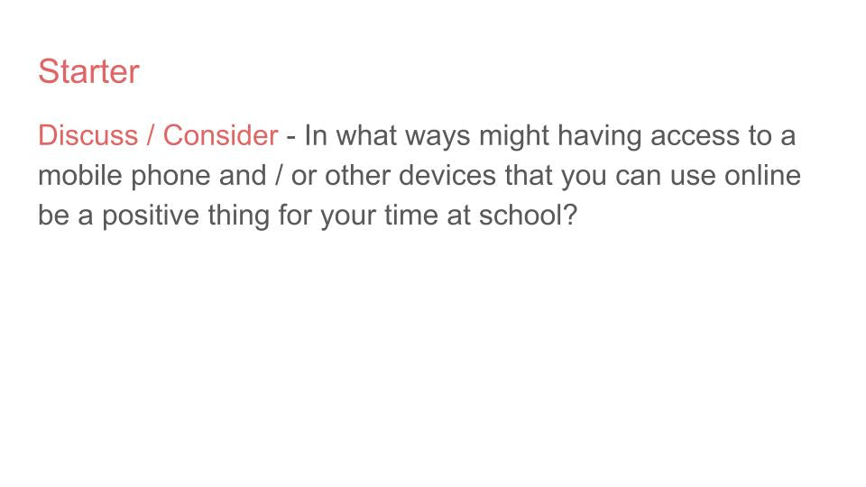 Online and Phone Behaviour