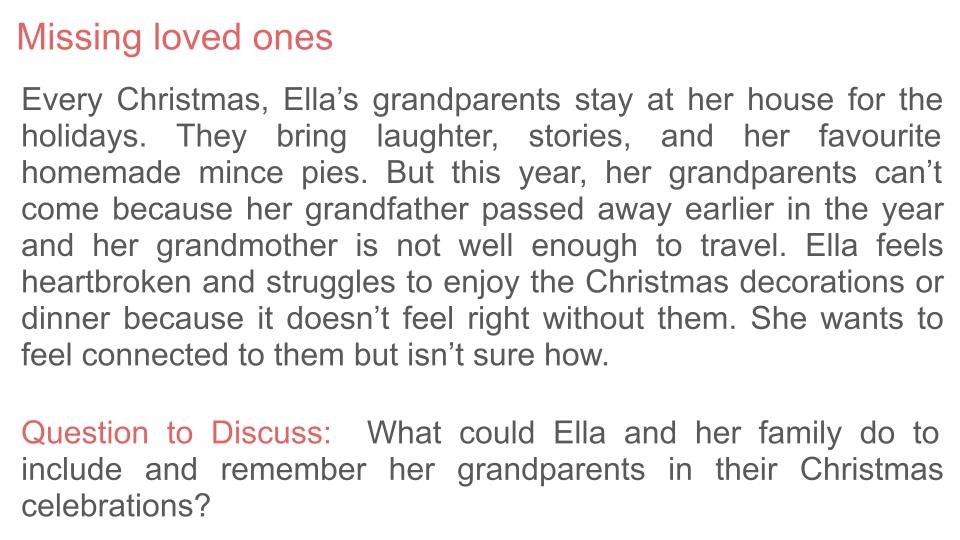 PSHE Christmas Lesson