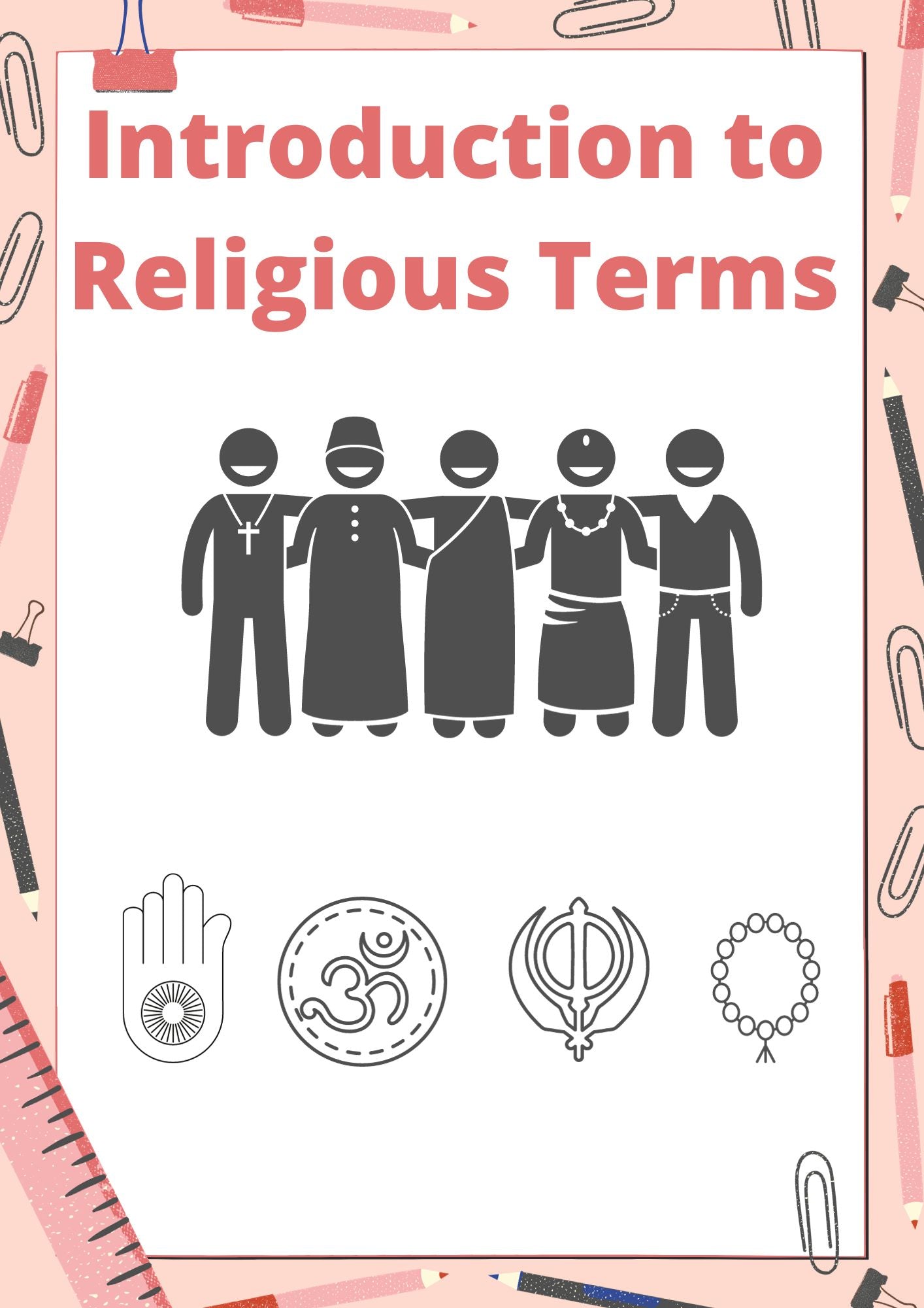 Introduction to Religious Terms Lesson