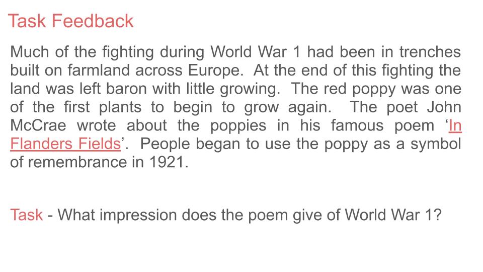 Remembrance Day Lesson or Tutorial / Assembly