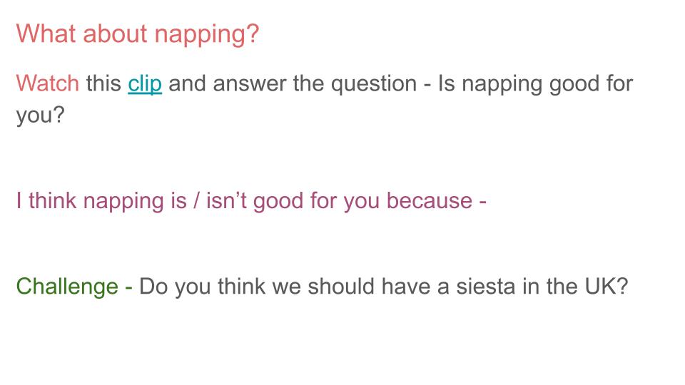 Sleep Lesson, Tutorial or Poster