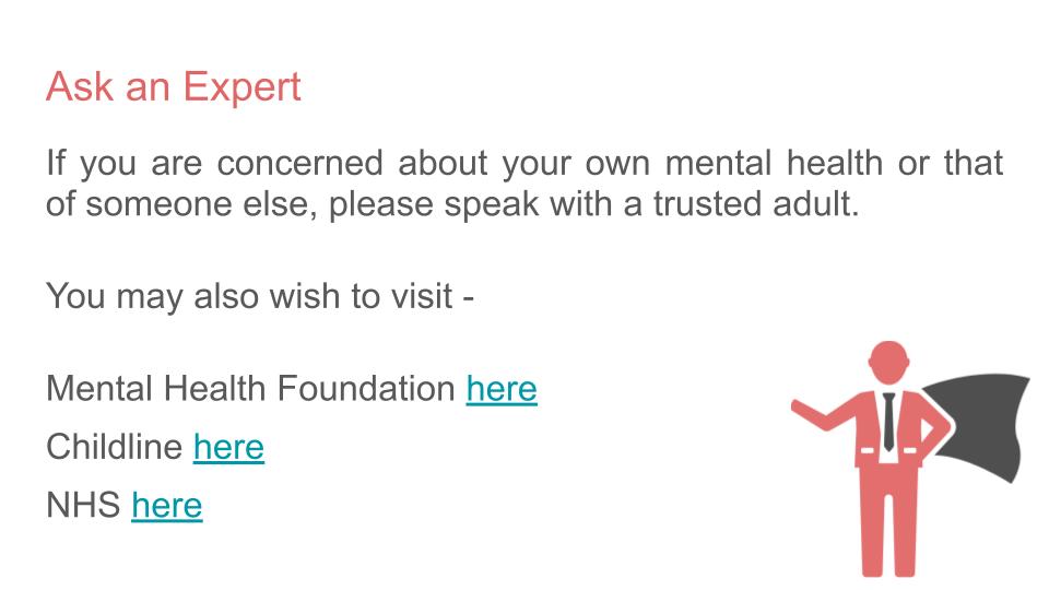 mental health pshe lesson ks3 ks4 support