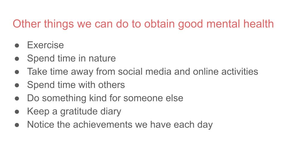mental health pshe lesson ks3 ks4