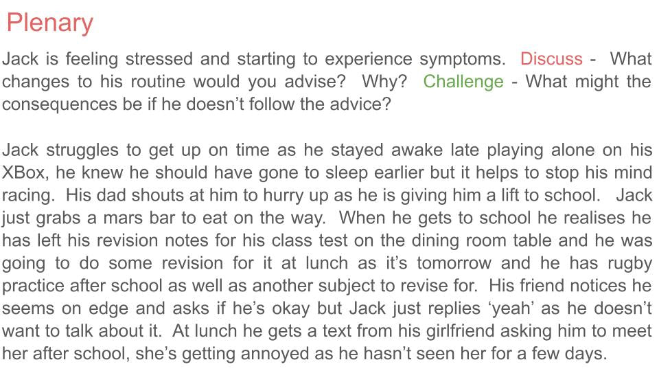 Stress Tutor Time / Assembly