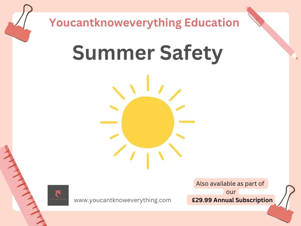 summer safety pshe lesson resource