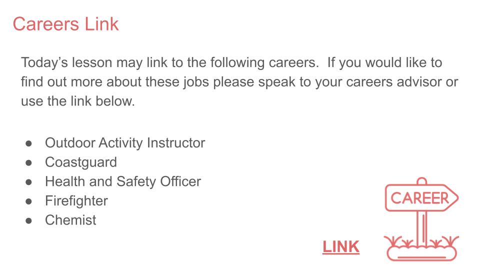summer safety careers lesson