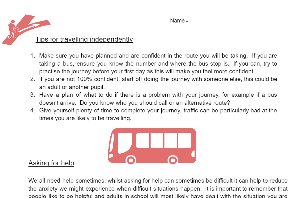 Transition to Secondary School Booklet