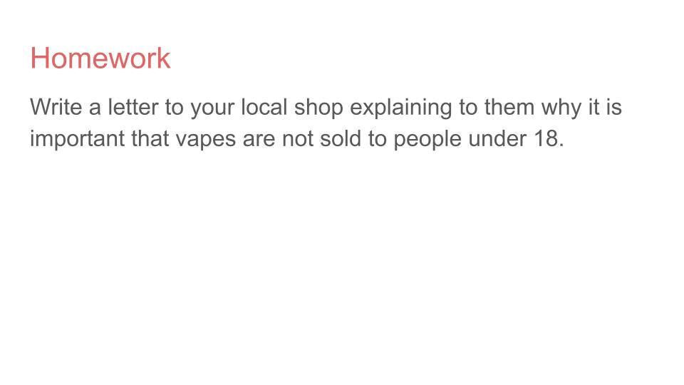 Vaping Lesson, Tutorial or Display