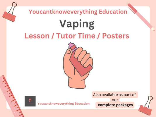 vaping poster pshe lesson ks3 ks4