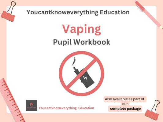 vaping pshe pupil workbook ks3 ks4 lesson