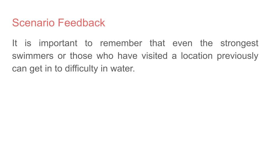 Water Safety Lesson