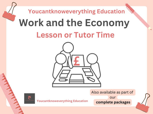 work economy pshe citizenship lesson tutor time resource