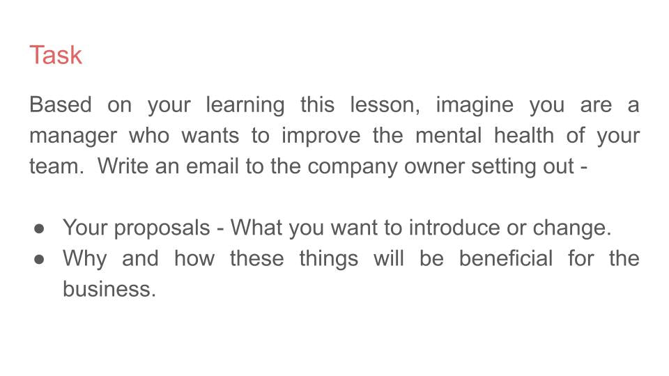 World Mental Health Day 2024 Lesson