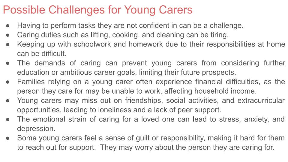 Young Carers Tutorial / Assembly