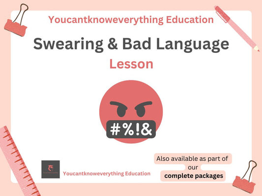 swearing bad language pshe lesson resource