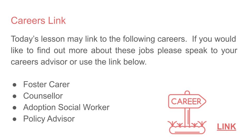 Adoption PSHE lesson time RSHE resource 2026 KS4 careers