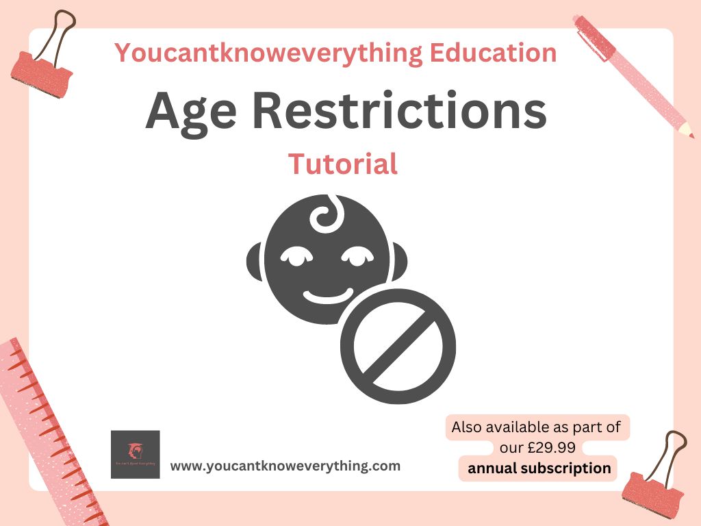 Age Restrictions Tutorial