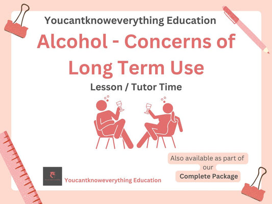 alcohol concerns long term use effects PSHE lesson tutor time resource 2026 guidance