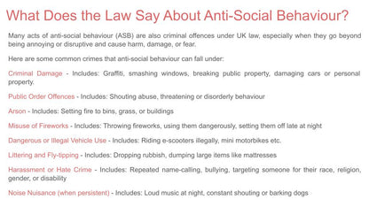 anti social behaviour law citizenship