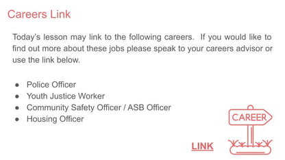anti social behaviour free tutor time citizenship careers