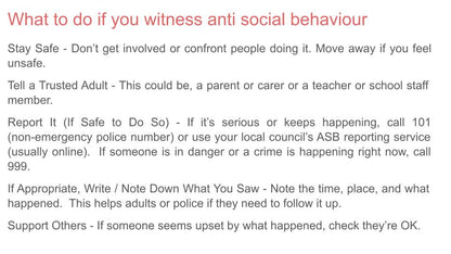anti social behaviour free tutor time citizenship pshe
