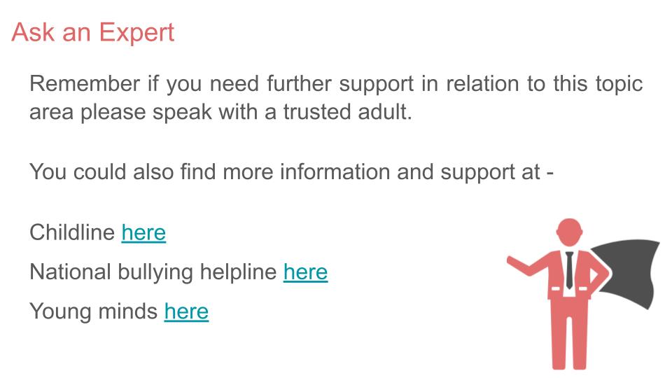 Anti Bullying Week lesson tutor time assembly and display resources further support slide