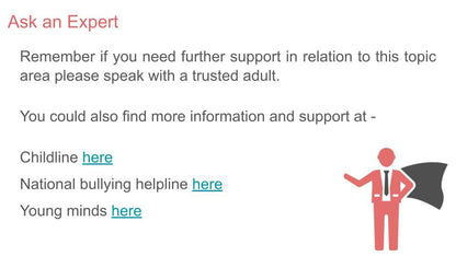 Anti Bullying Week lesson tutor time assembly and display resources further support slide