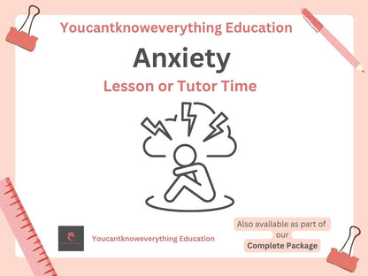Anxiety and mental health PSHE resource for the new 2026 RSHE government guidance in lesson or tutor time format which is ideal for KS3 or KS4.