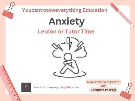 Anxiety and mental health PSHE resource for the new 2026 RSHE government guidance in lesson or tutor time format which is ideal for KS3 or KS4.