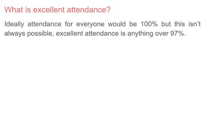 Attendance & Punctuality