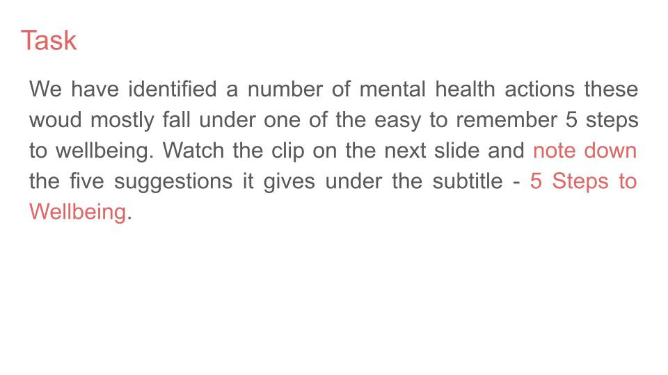Mental Health Awareness Week 2026 - Action