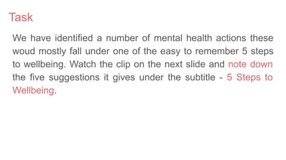 Mental Health Awareness Week 2026 - Action