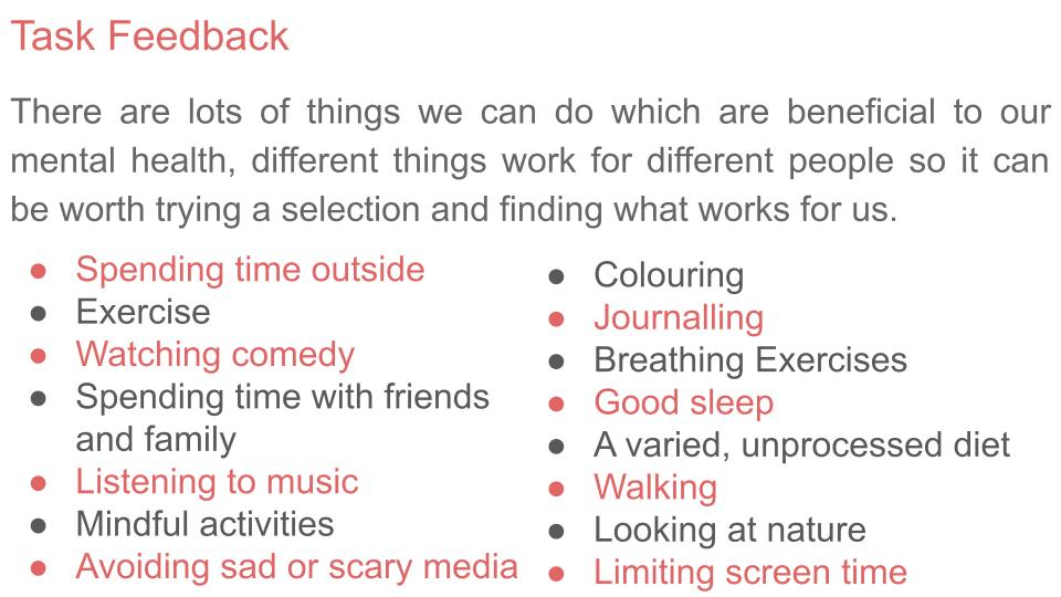 Mental Health Awareness Week 2026 - Action