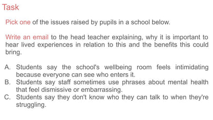 World Mental Health Day 2026 Lesson or Tutor Time / Assembly