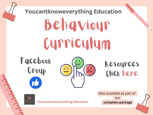 Behaviour curriculum assembly tutor time detention resources for secondary schools
