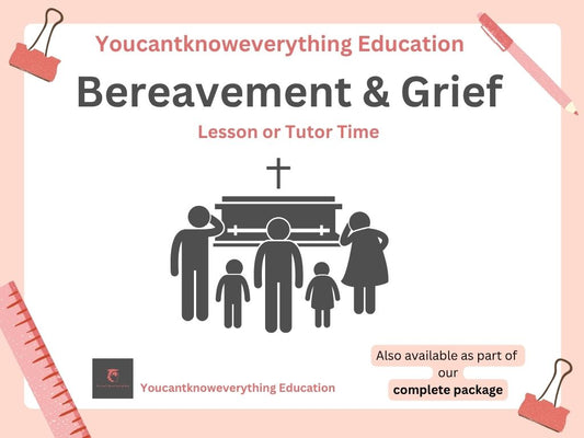 Bereavement grief PSHE lesson tutor time resource secondary KS3 KS4