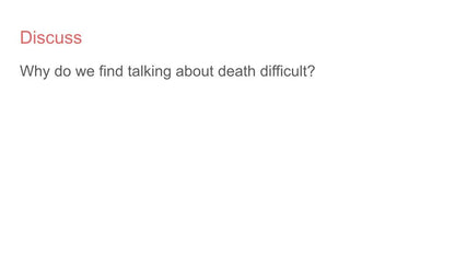 bereavement mourning grief pshe lesson form time tutor resource death discussion