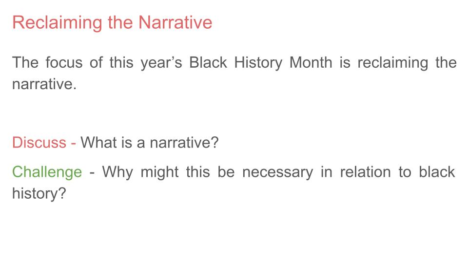 Black History Month Lesson