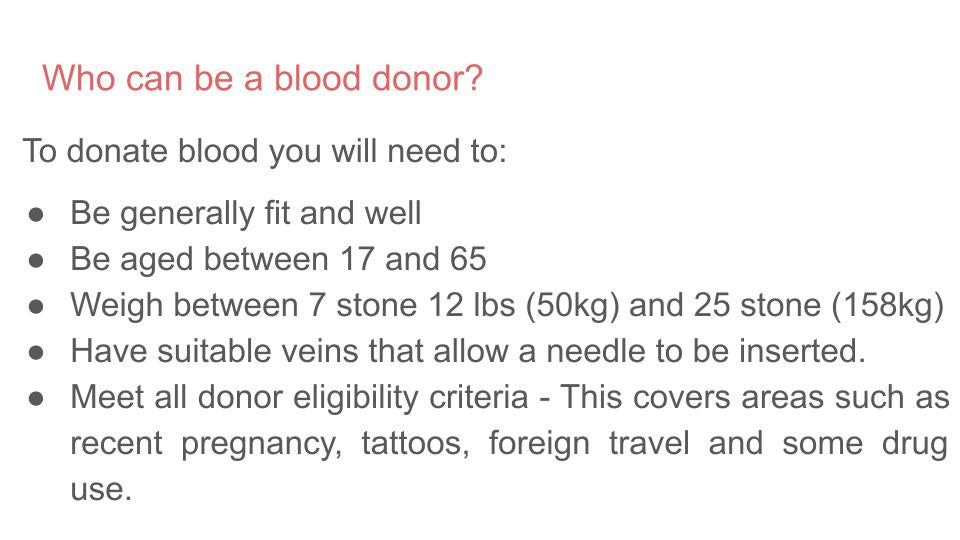 Blood Donation Tutorial