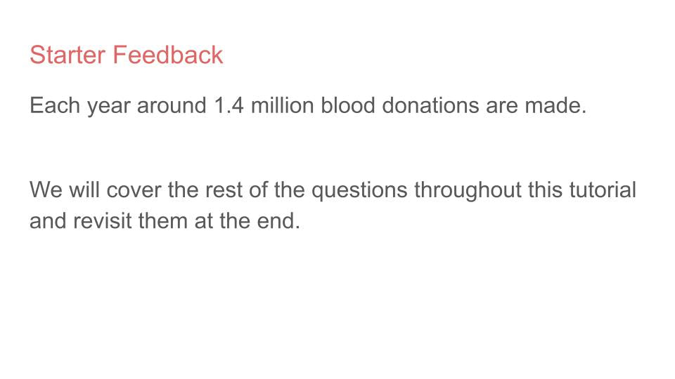 Blood Donation Tutorial