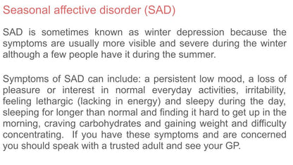 Blue Monday assembly tutor time resource PSHE seasonal affective disorder SAD