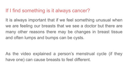 Breast Cancer Awareness Lesson or Tutorial