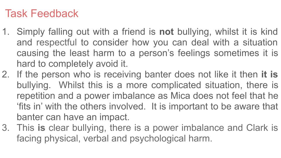 Bullying - 2026 RSHE Guidance