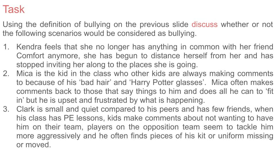 Bullying - 2026 RSHE Guidance